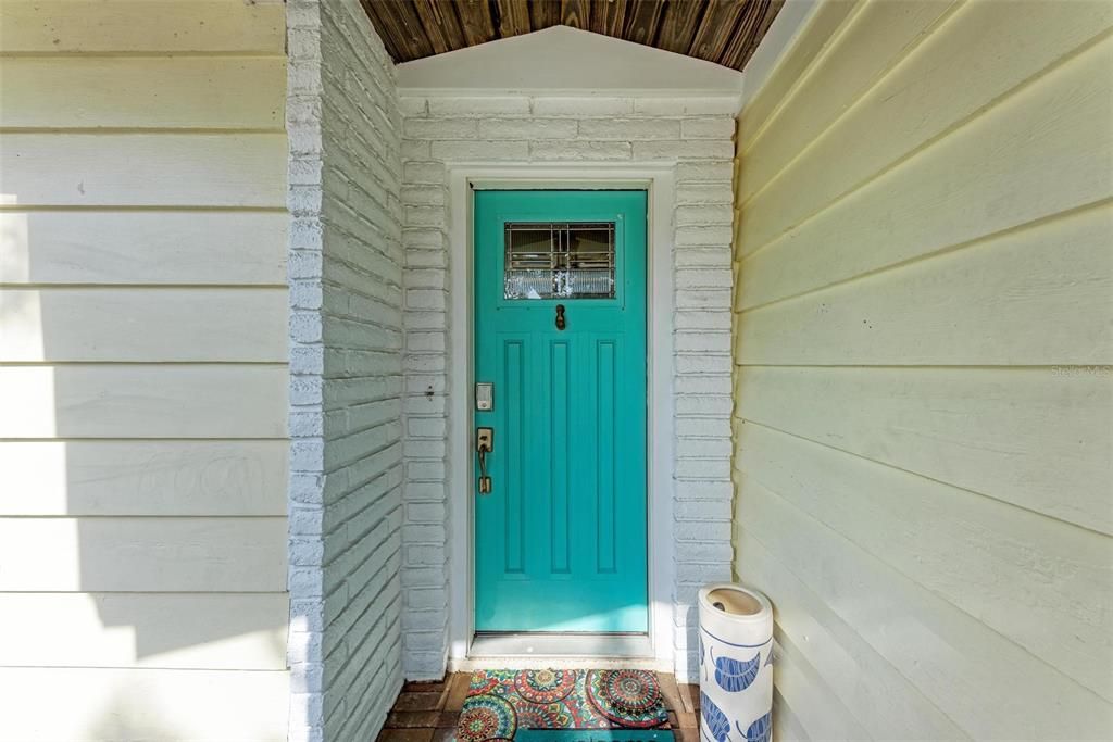 Inviting entrance to the home