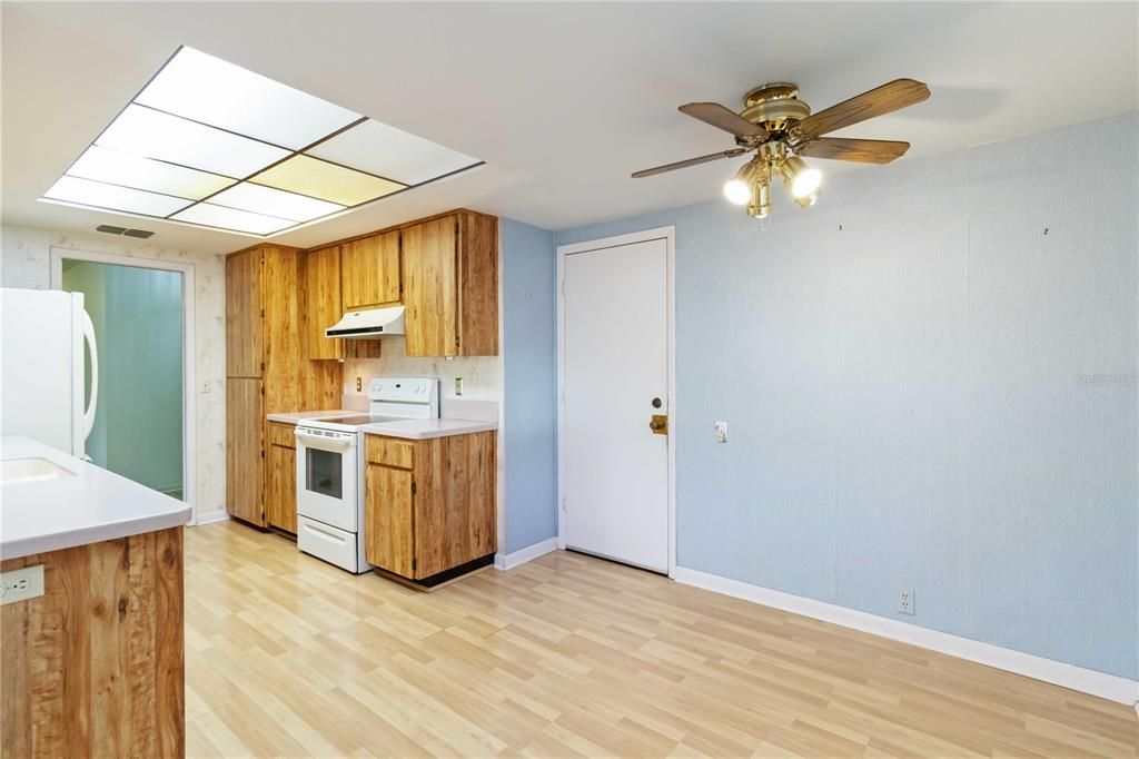 Dining area off of the kitchen.