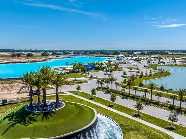 Mirada Lagoon with swim up bar.