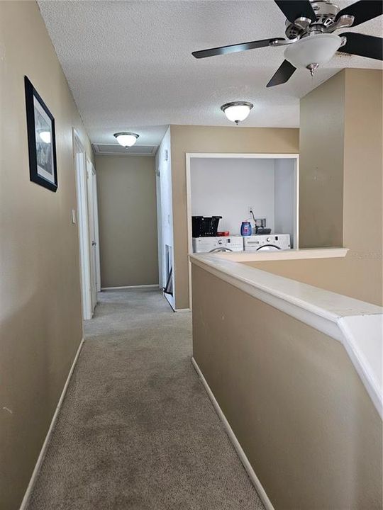 2nd floor hallway and laundry closet.