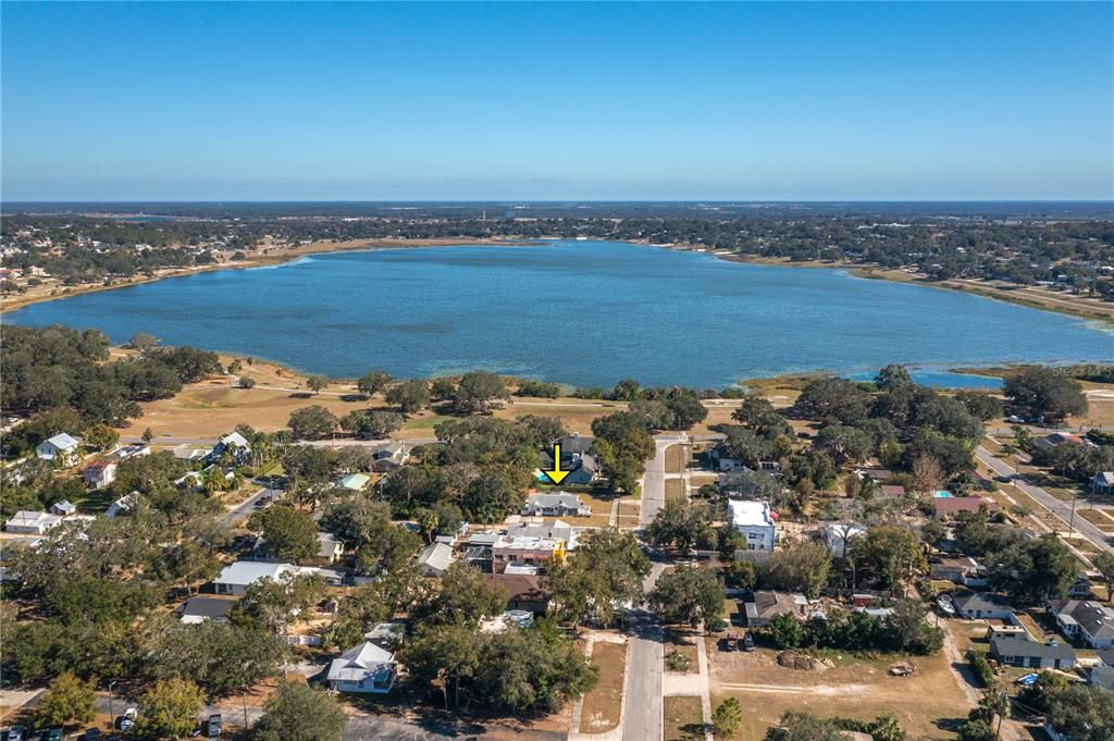 Aerial looking West