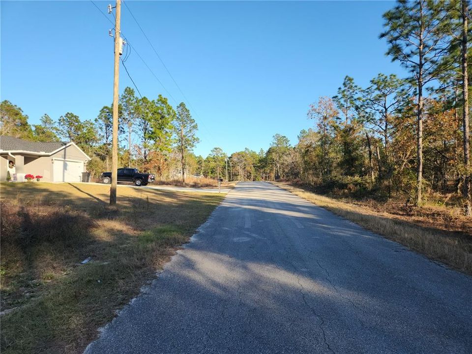 looking east lot on the left beside the house