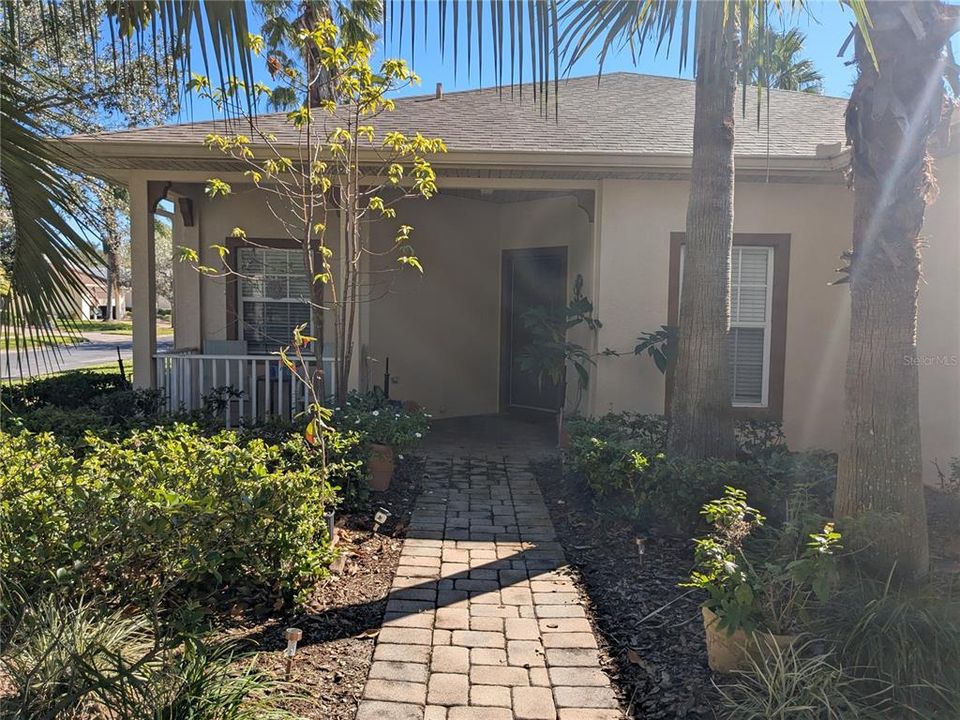 Front Exposure, covered porch