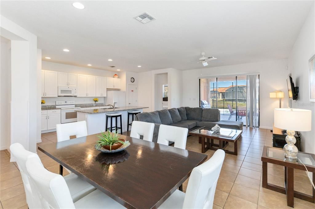 Family room and Kitchen