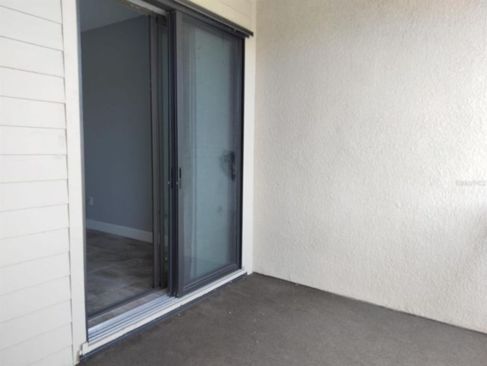 Spacious master bedroom balcony