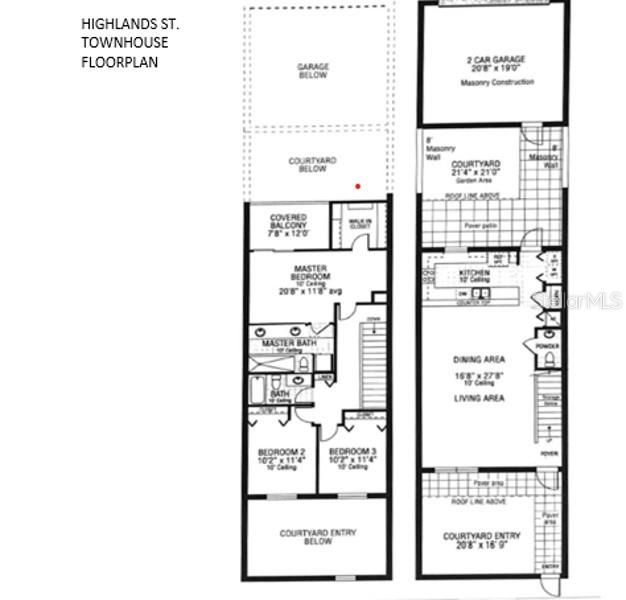 Floorplan with room sizes