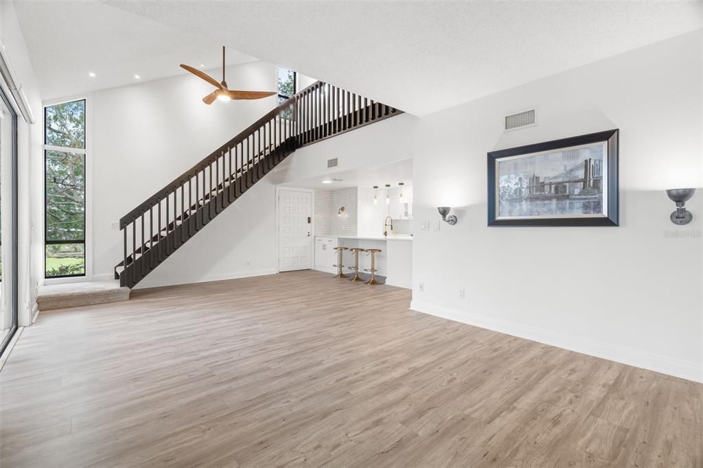 Kitchen opens to your living/dining areas.