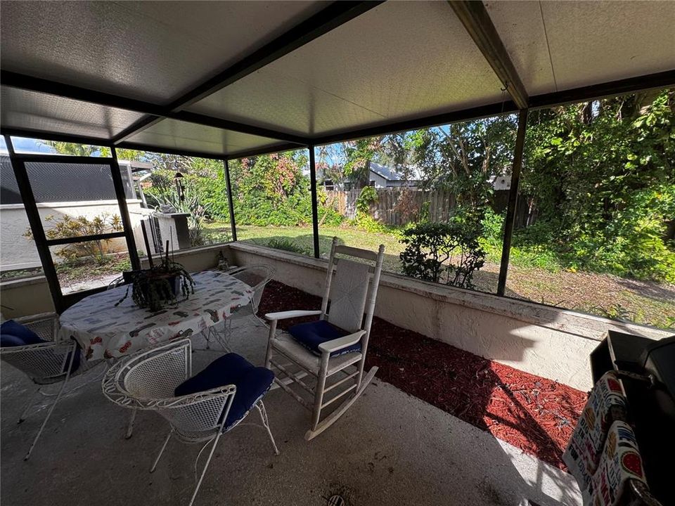 large screened lanai