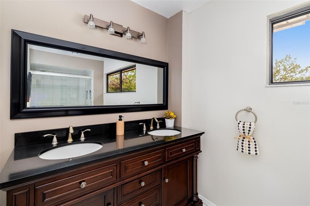 Upstairs primary room bathroom