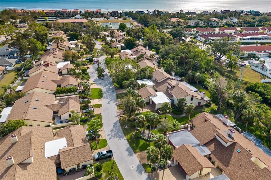 Aerial of street