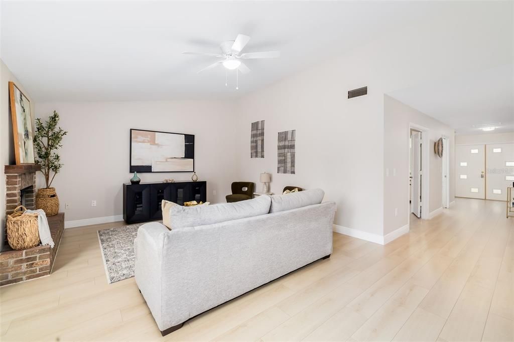 Hallway to family room