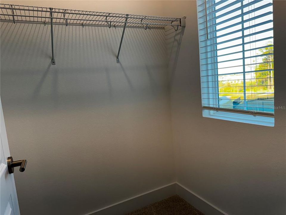 Bedroom 2 Walk in Closet with a window! Love it!!!