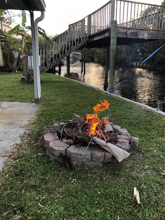 Fire pit/canal site