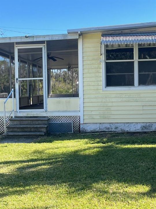 Back porch area