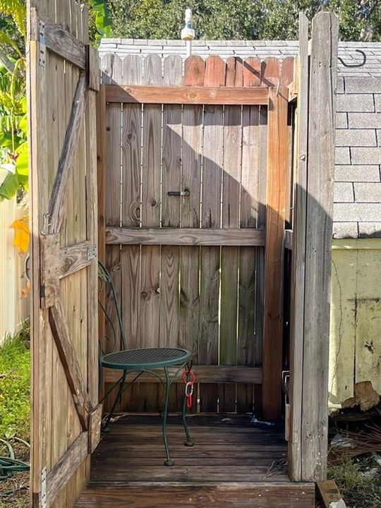 Outdoor shower