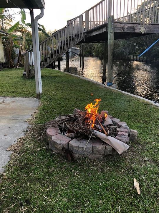 Fire pit/canal site