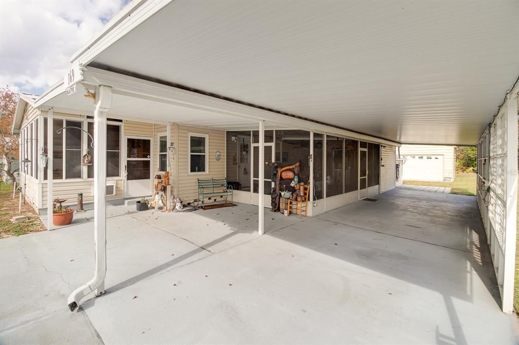 Extended carport