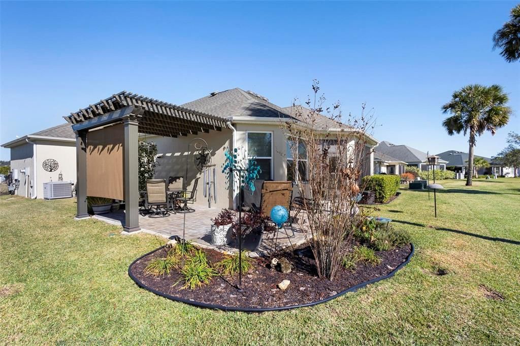 Outdoor patio and pergola