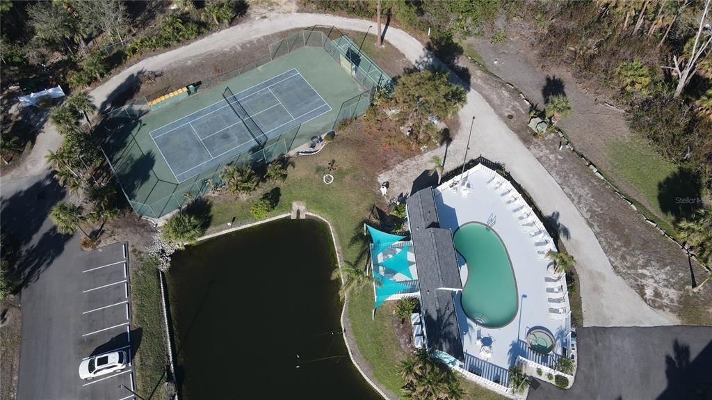 View Of Tennis Courts And Heated Pool/Spa!