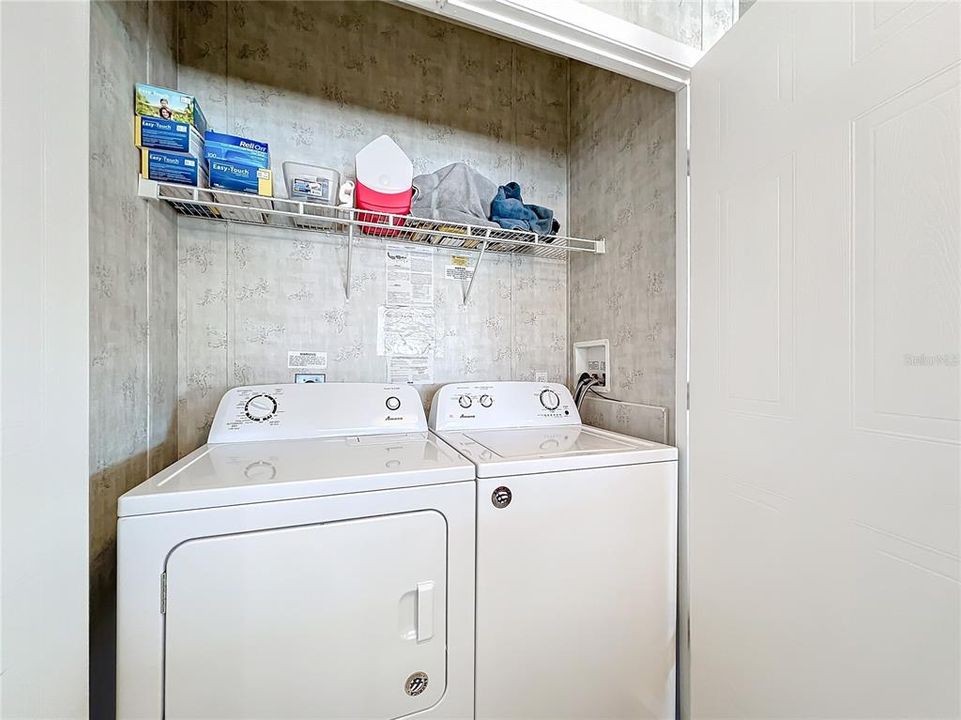 Washer and dryer in closet