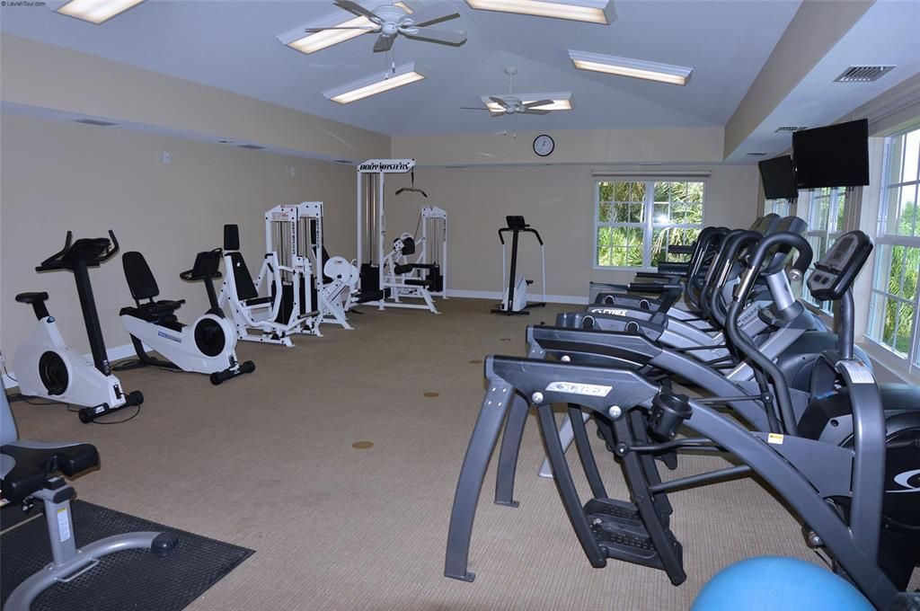 Stay toned in the fitness center.