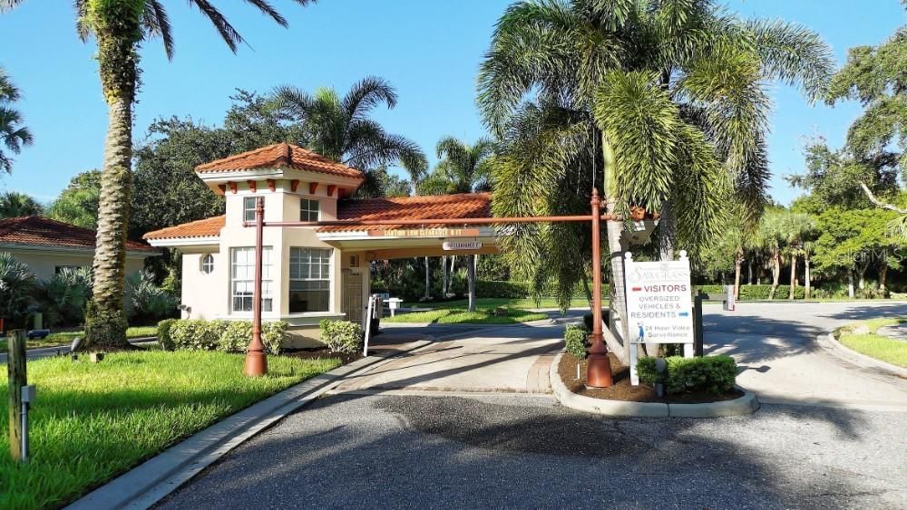 Sawgrass' main gate (with gate guard) and 2 additional gates for easy access to the community.