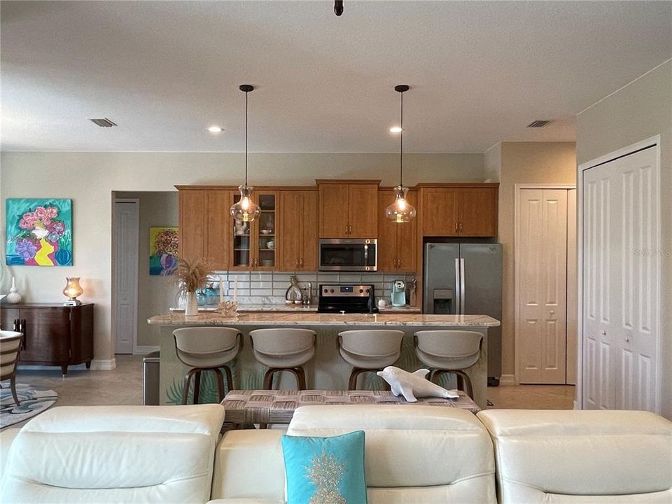 View of Kitchen from Living Room