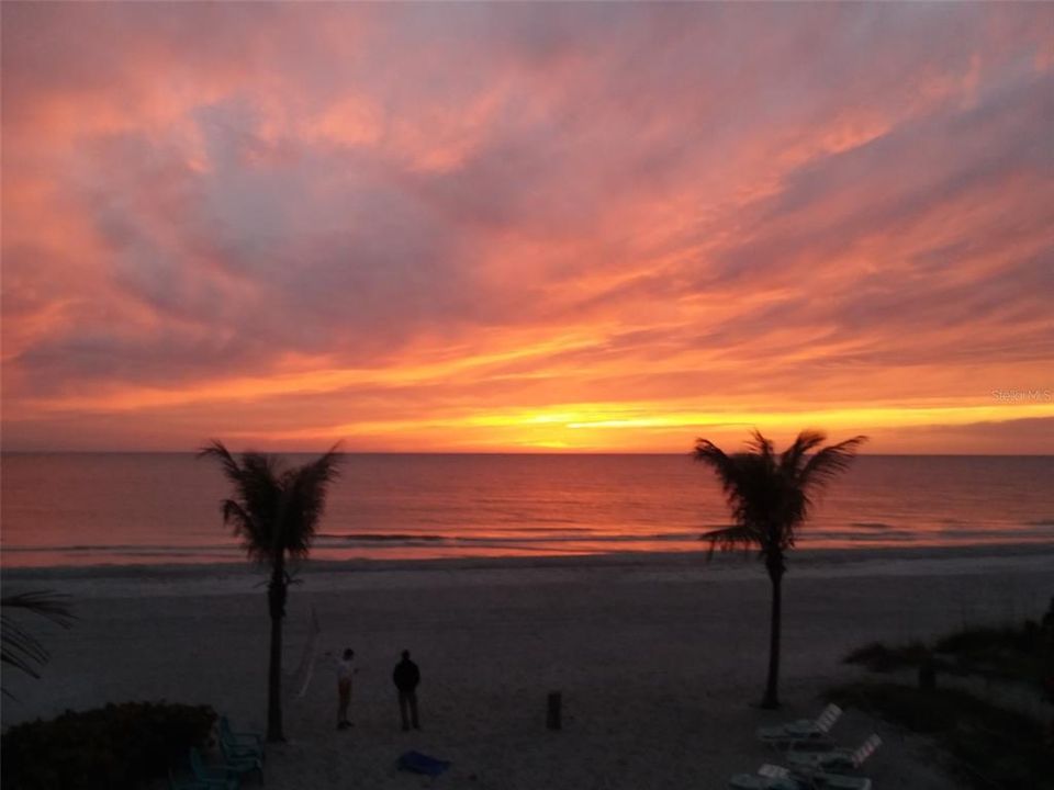 Beach right across street