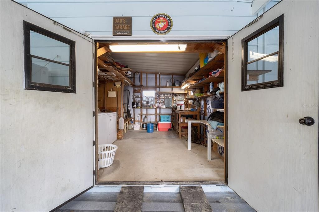 GolfCart Garage and Utility Room