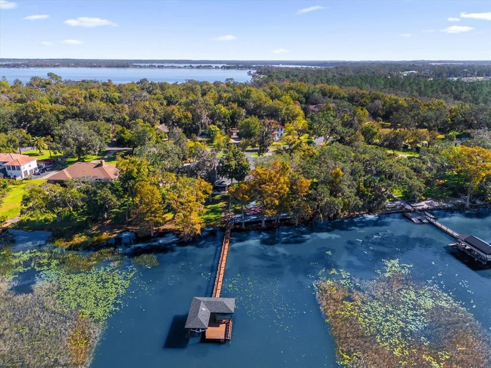 View of back from Lake Dora with Lake Beauclair in distance