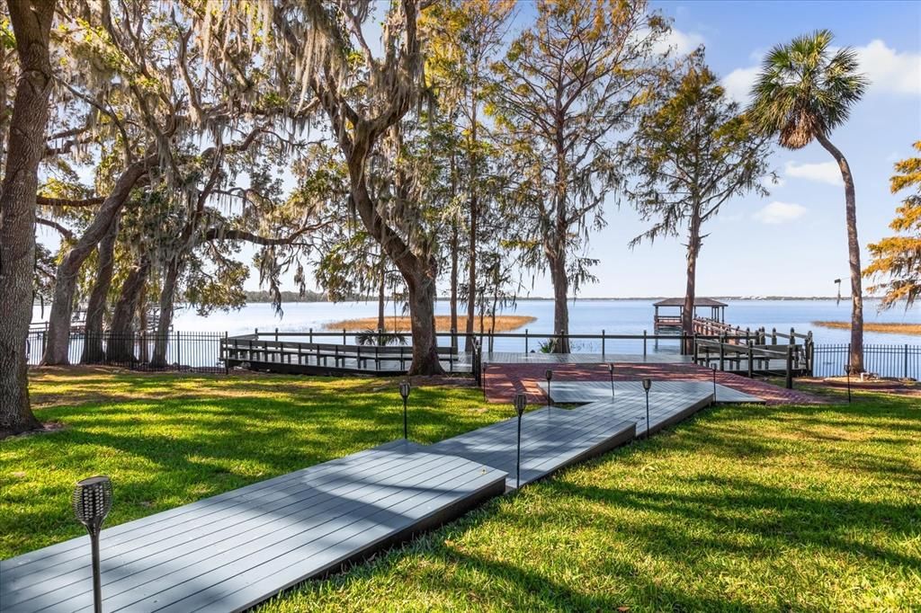 Walkway to dock