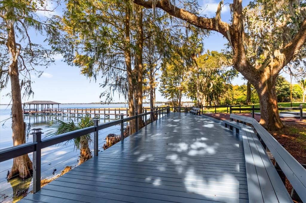 Deck along Lake Dora