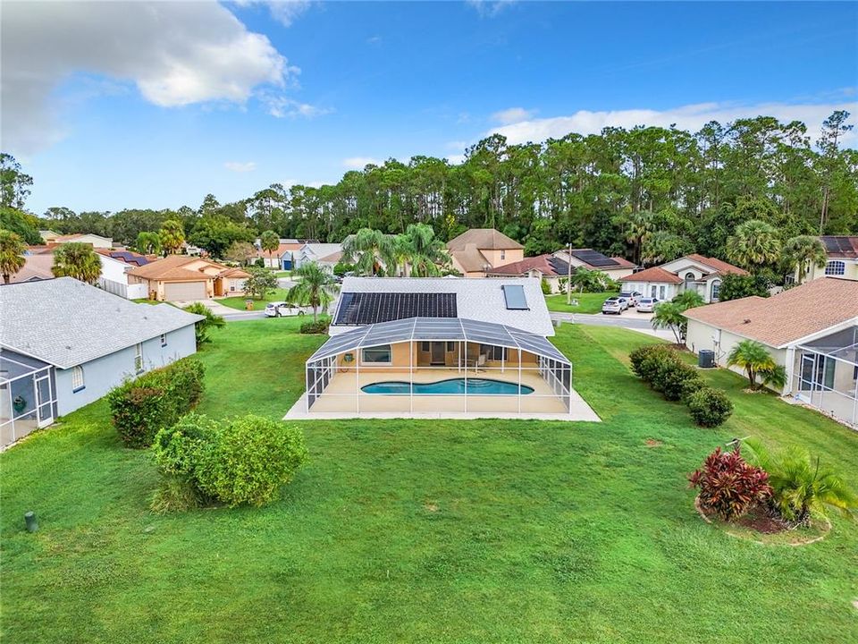 Pool/Backyard aerial view