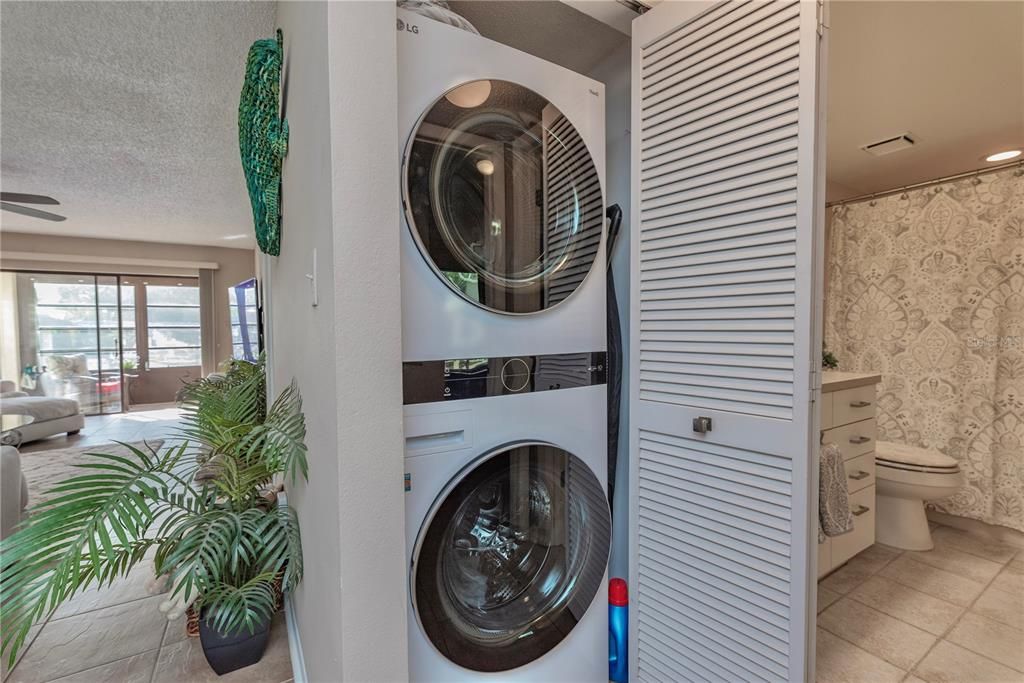 Laundry closet in unit.