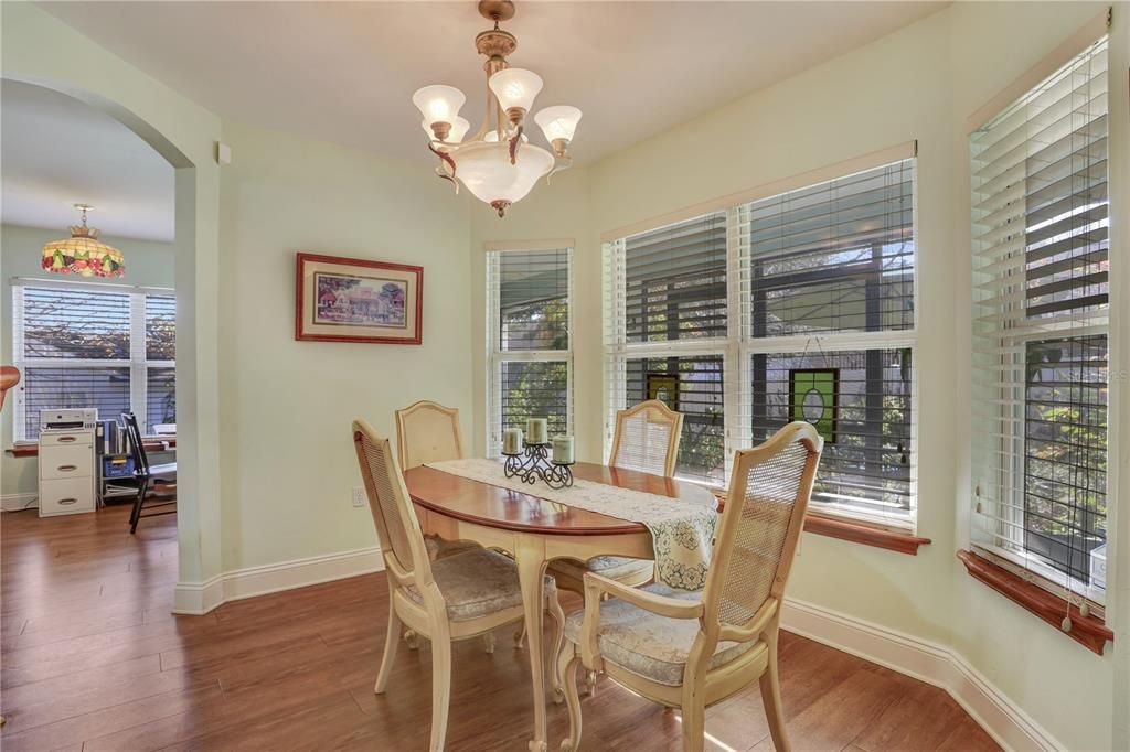 A roomy dining area