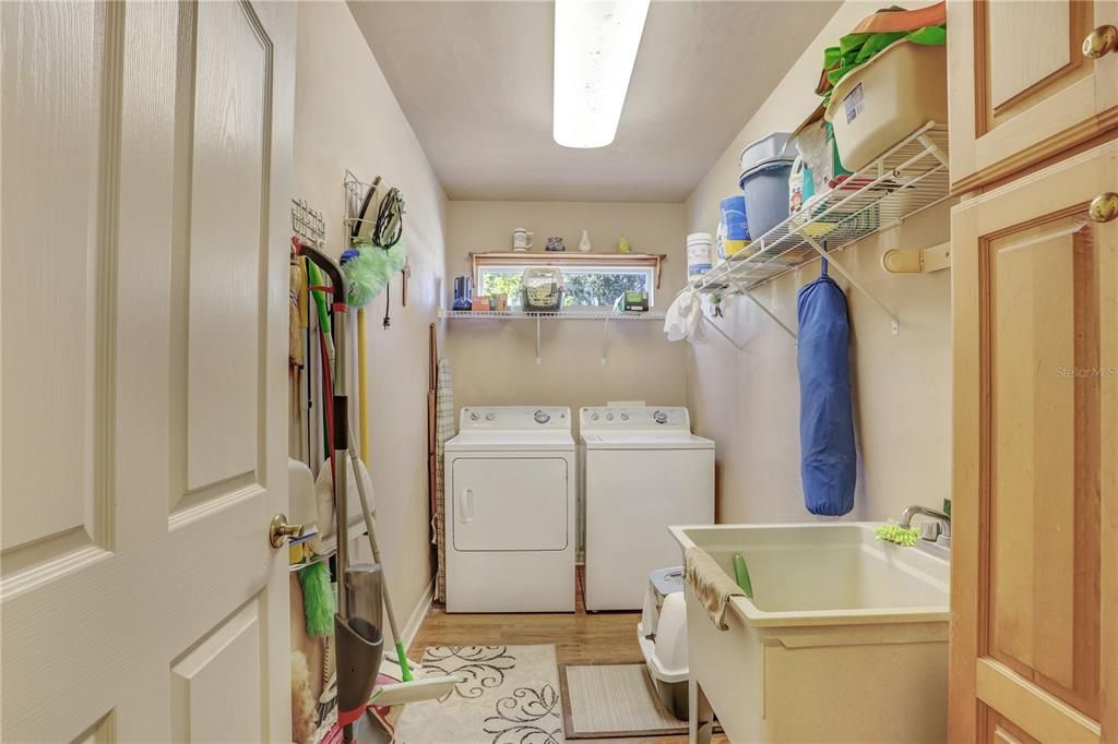 Spacious inside laundry room - more storage space also!