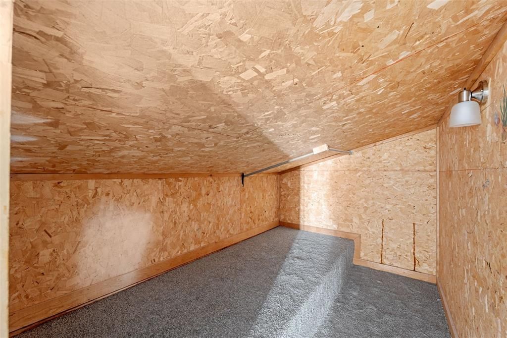 Second oversized storage closet in upstairs master bedroom