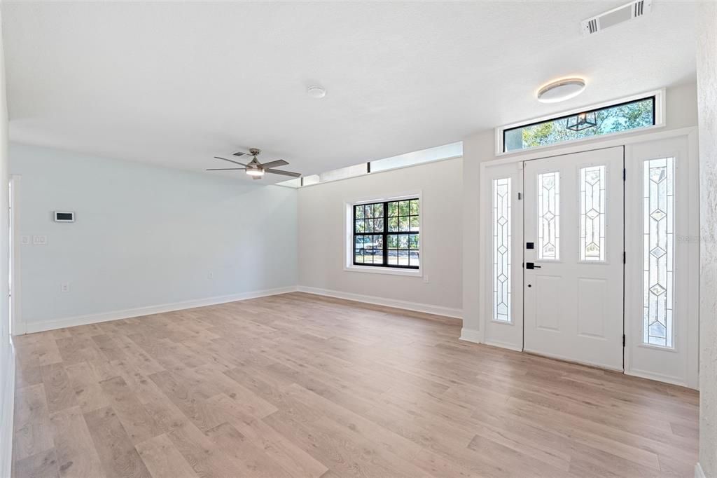 Front living room and entryway