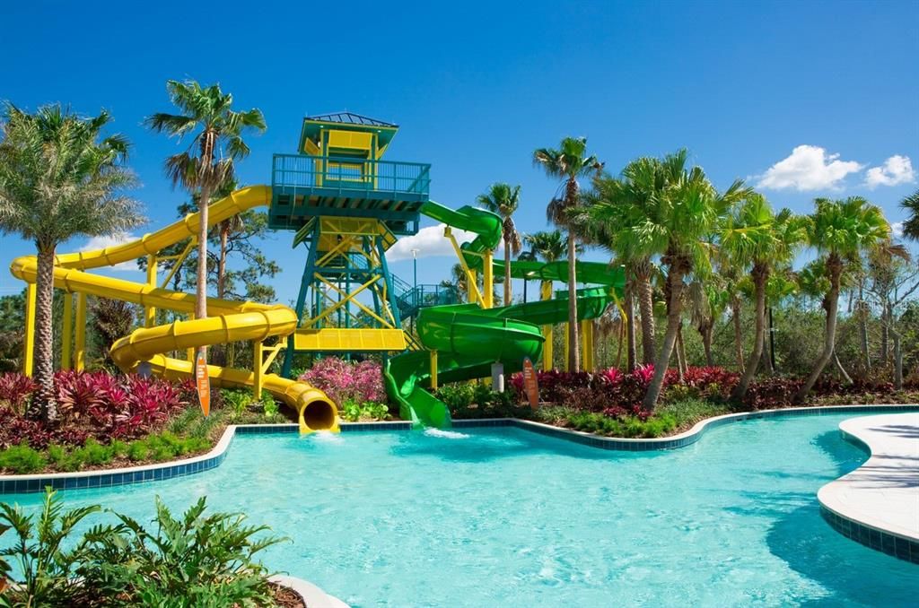 Water park slides