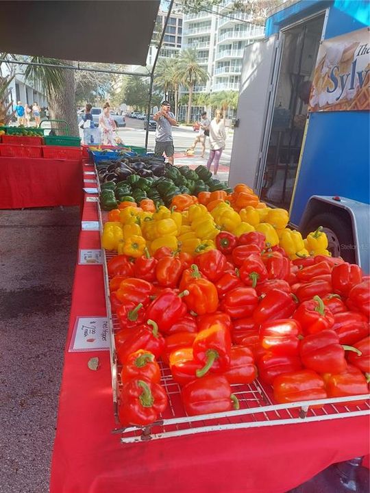 Fresh fruit and veggies at the Market