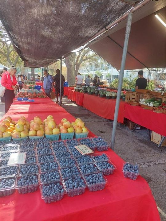 Fresh fruit and veggies at the Market