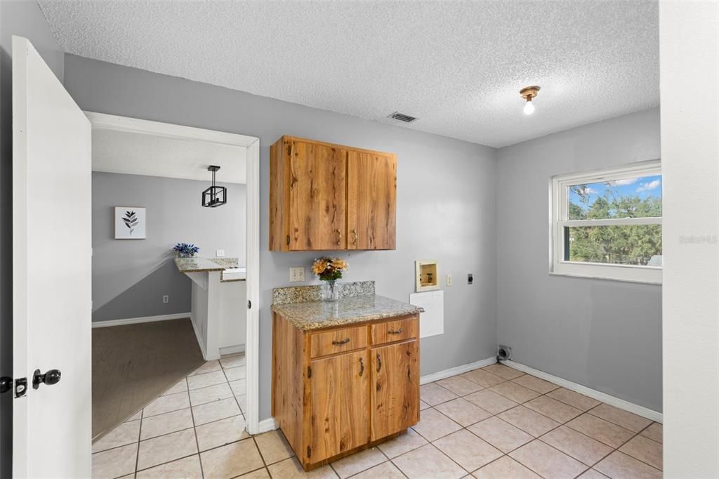 Utility room and 2nd bathroom