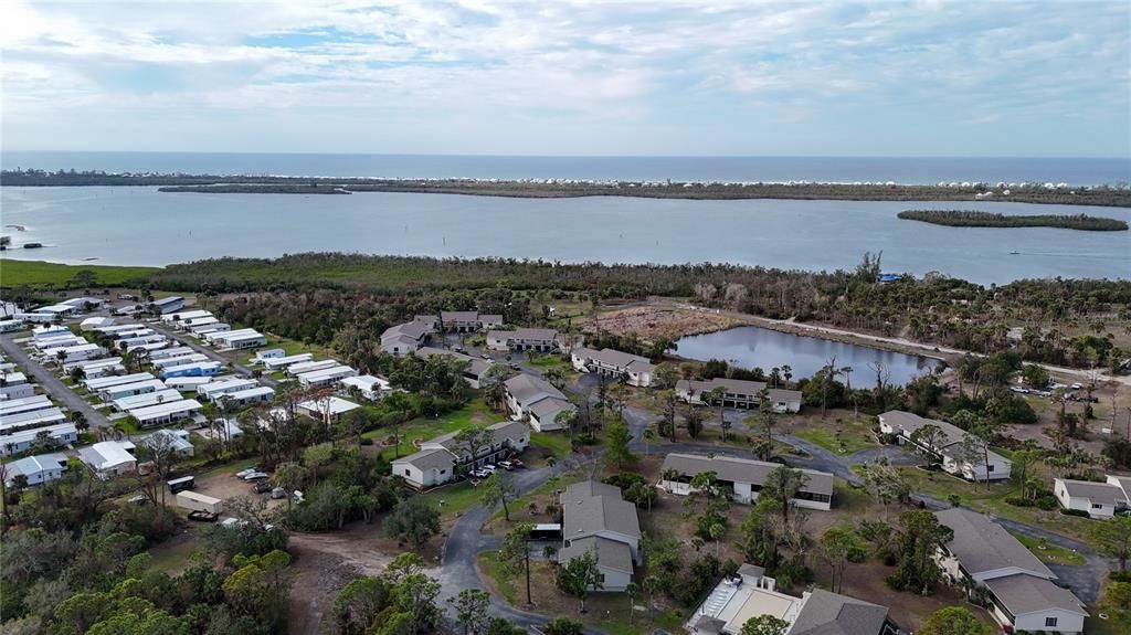 AERIAL VIEW OF LEMON BAY AND GULF OF MEXICO