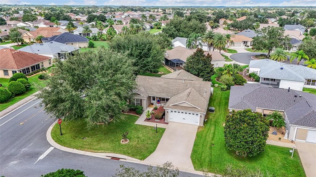 ELEVATED FRONT EXTERIOR shows CORNER LOT