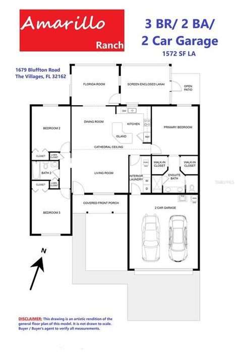 FLOOR PLAN - 1679 Bluffton Road, The Villages, FL 32162