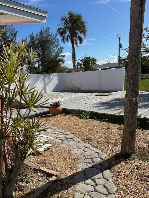 Walkway to Back of the Property