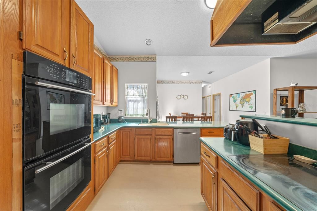 Kitchen with double oven