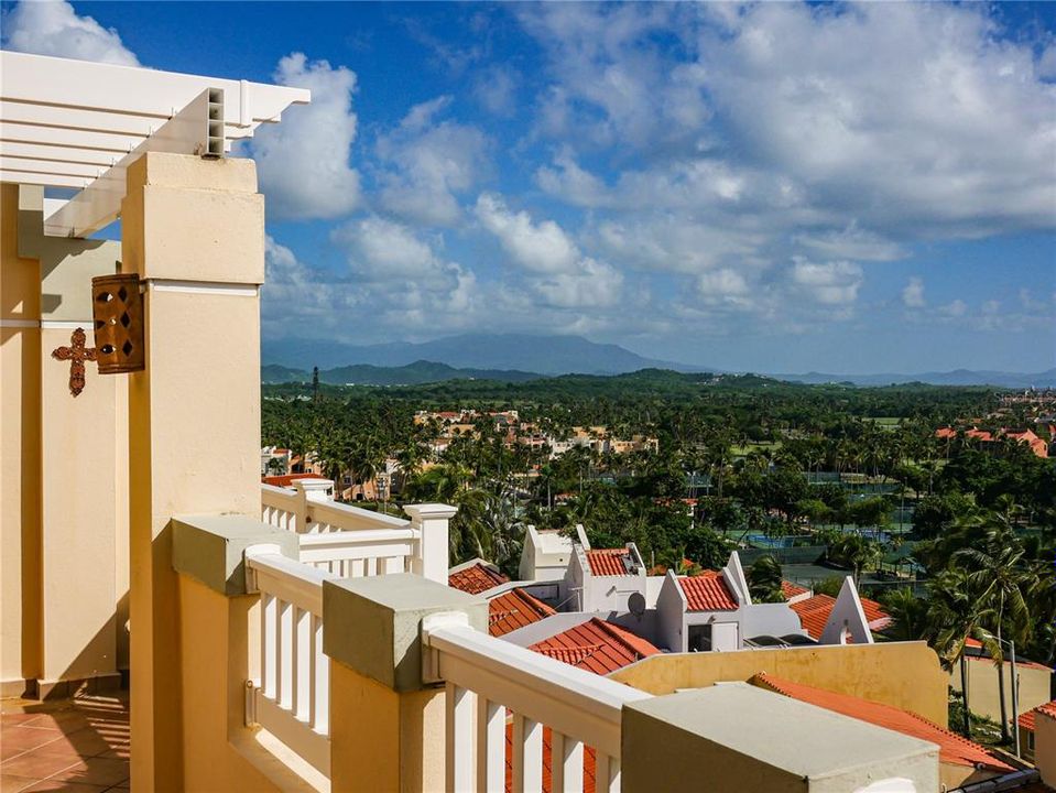 View from the top floor's patio