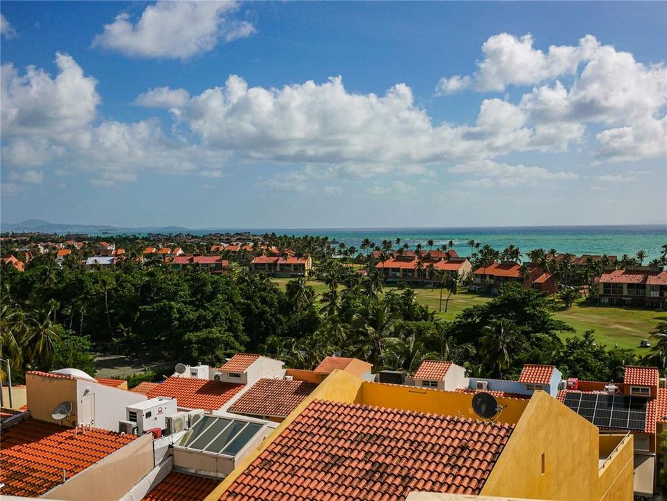 View from the top floor's patio