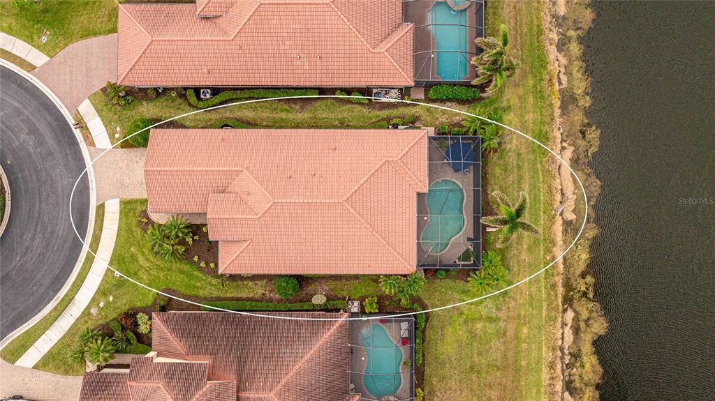 Ariel View of the home.